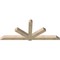 Ekena Millwork Kennewick Rough Sawn Timber Gable Bracket, Douglas Fir, 108"W x 45"H x 6"D x 6"F, 10/12 Pitch GBW108X45X0606KEN00RDF - alternate 4